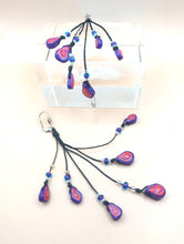 Load image into Gallery viewer, MACRAME EARRINGS &quot;BRANCHES&quot; WITH POLYESTERIC CLAY BEADS 
